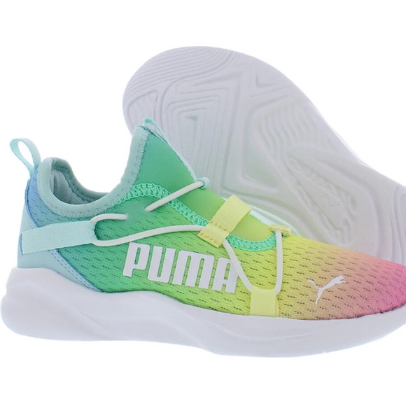 Puma Girls Rainbow SoftRide Rift Slip on sneaker - Picture 3 of 9